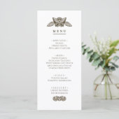Greek menu party table Sign with stone elements (Debout devant)