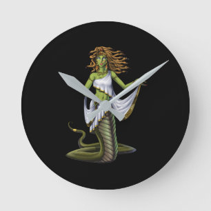 Greek Mythology Goddess Medusa Ronde Klok