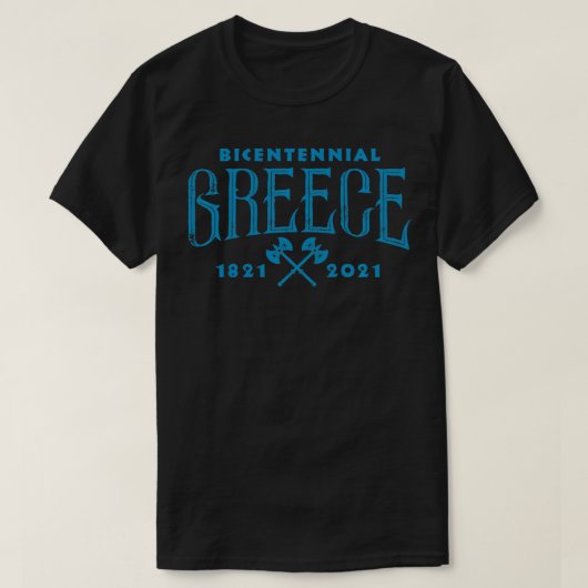 Greek Pride War of Independence Bicentennial 2021  T-shirt (Design voorkant)