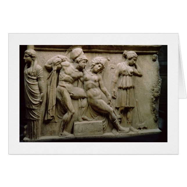 Greek Sarcophagus with a Scene showing the Battle (Devant horizontal)