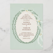 Greek Stefana Folie Uitnodiging (Voorkant)