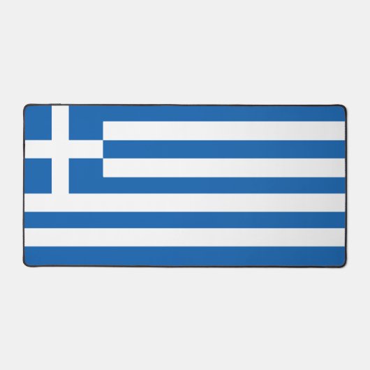 Greek | Vlag van Griekenland Bureaumat (Voorkant)