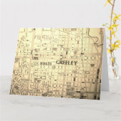 Greeley, CO Kaart (Gele Bloem)