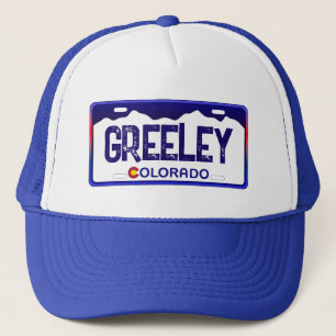 Greeley Colorado blauw licentie bord pet