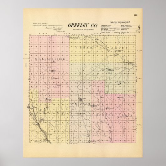 Greeley County, Nebraska Poster (Voorkant)