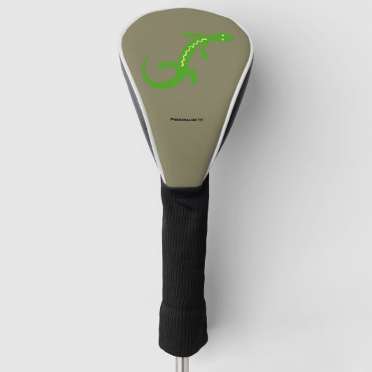 Greem lizard golfheadcover (Voorkant)
