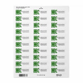 Green 2 Snowflake :: Return Address Labels (Full Sheet)