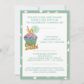 Green 30th Birthday Cake Smash Party Invitation (Devant)