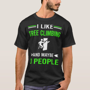 Green 3 personen Boom klimmen Klimmer T-shirt