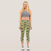 Green 3d Carré Capri Leggings (Recto)