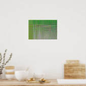 Green Abstract Art 1003 Poster (Keuken)