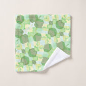 Green abstract art Magical wallpaper (Gant de toilette)