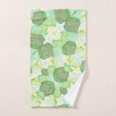 Green abstract art Magical wallpaper Bad Handdoek (Handdoek)