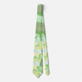 Green abstract art Magical wallpaper Stropdas (Voorkant)