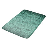 Green Abstract Island Tiki Pattern Badmat (Gekanteld)