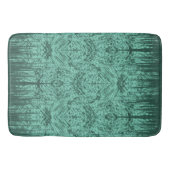 Green Abstract Island Tiki Pattern Badmat (Voorkant)
