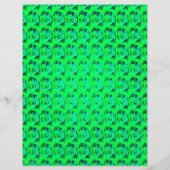 Green Abstract Roses Bulk Scrapbook Paper Pages Flyer (Achterkant)