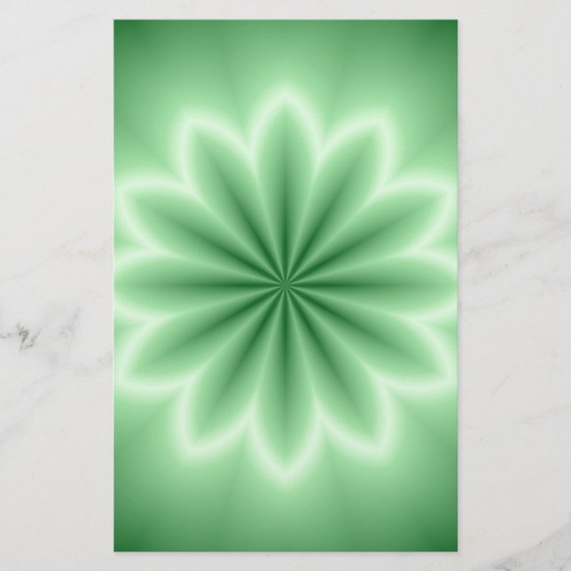 Green Abstract Star (Voorkant)