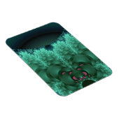 Green Abstracte Lily Pads Magneet (Rechterzijde)