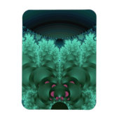 Green Abstracte Lily Pads Magneet (Verticaal)