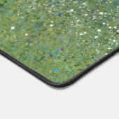 Green Abstrait Art Desk Mat (Coin)