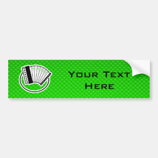 Green Accordion Bumpersticker