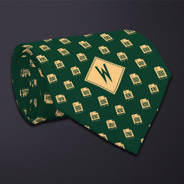 Green Accountant Spreadsheet Stropdas