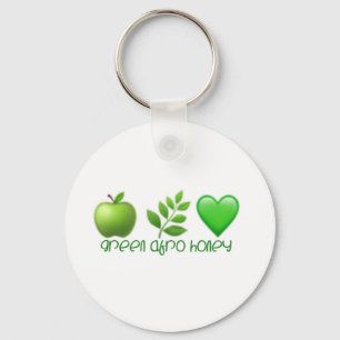 Green Afro Honey Sleutelhanger