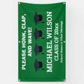 Green Afstuderen Gefeliciteerd Afstuderen Spandoek (Verticaal)