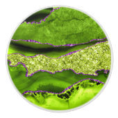 Green Agate Keramische Knop (Voorkant)