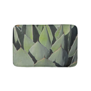 Green Agave Leaves Botanical Photo Southwest Badmat