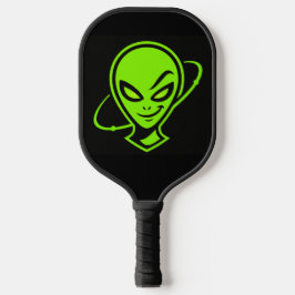 Green Alien Good Luck Pickleball Paddle