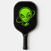 Green Alien Good Luck Pickleball Paddle (Achterkant)