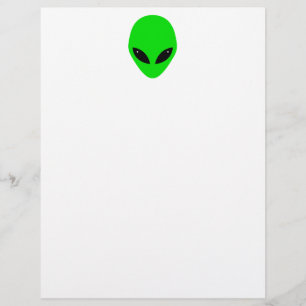 Green Alien Head