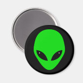 Green Alien Head Magneet (Voorkant / Achterkant)