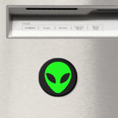 Green Alien Head Magneet (Insitu (Vaatwasser))