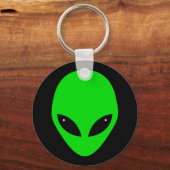 Green Alien Head Sleutelhanger (Voorkant)