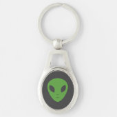Green Alien Metal sleutelhanger (Voorkant)