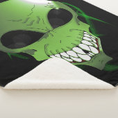 Green alien Sherpa deken (3/4)