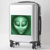 Green Alien Sticker (Koffer)