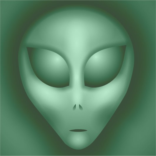 Green Alien Sticker (Voorkant)