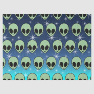 Green Alien Tissuepapier