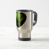 Green Alien Travel Mug Reisbeker (Voorkant rechts)