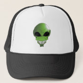 Green Alien Trucker Hat Pet (Voorkant)