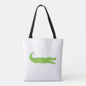 Green Alligator Canvas tas (Achterkant)