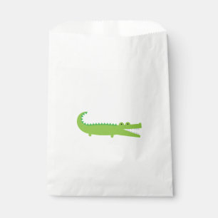 Green Alligator Favor Bags Bedankzakje