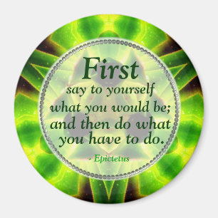 Green Aloe Identity Motivatie Magnet Magneet