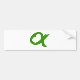 Green Alpheart Bumpersticker