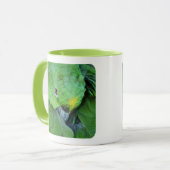Green Amazon Parrot Mok (Voorkant links)