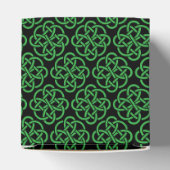 Green and Black Celtic Shield Knot Bedankdoosjes (Bovenkant)
